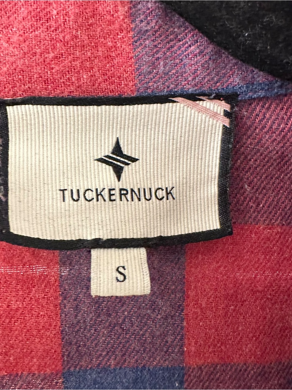 Tuckernuck Flannel Button Down Shirt – Pink & Purple – Size S - Picture 3 of 3